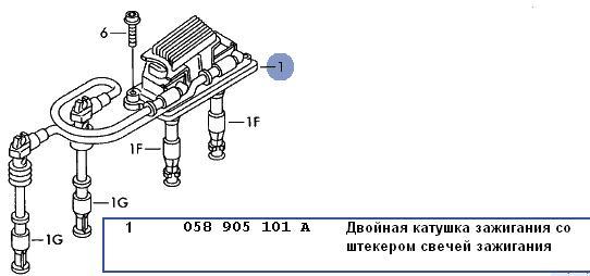 Как стоят провода свечей порядок на ауди а6 2001 года